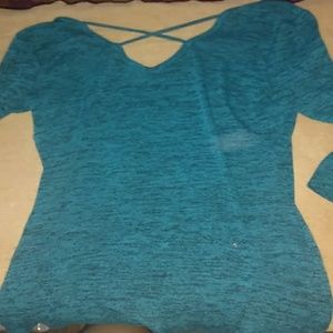 Long sleeve x in the back